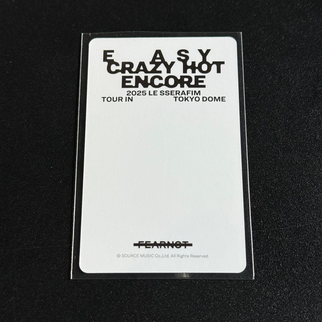 LE SSERAFIM チェウォン 東京ドーム 新規入会 トレカ