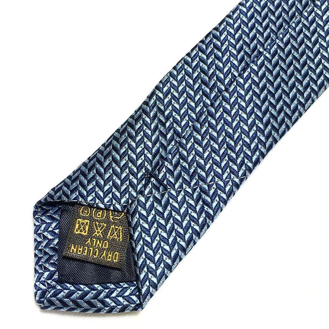 未使用級 ルイヴィトン Louis Vuitton ネクタイ V字パターン