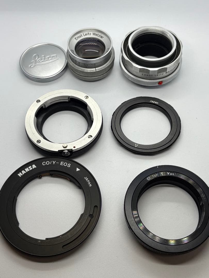 Leica Elmar 9cm 1:4 + OUAGO + マウントアダプター