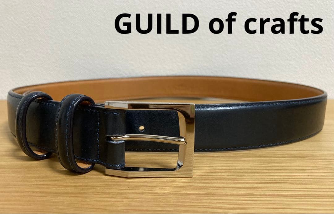 Guild of crafts ギルド・オブ・クラフツ レザーベルト ネイビー