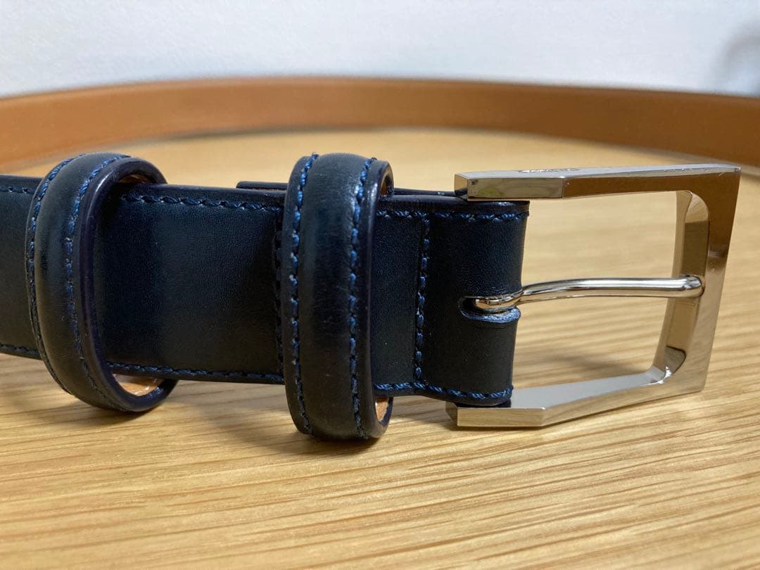 Guild of crafts ギルド・オブ・クラフツ レザーベルト ネイビー