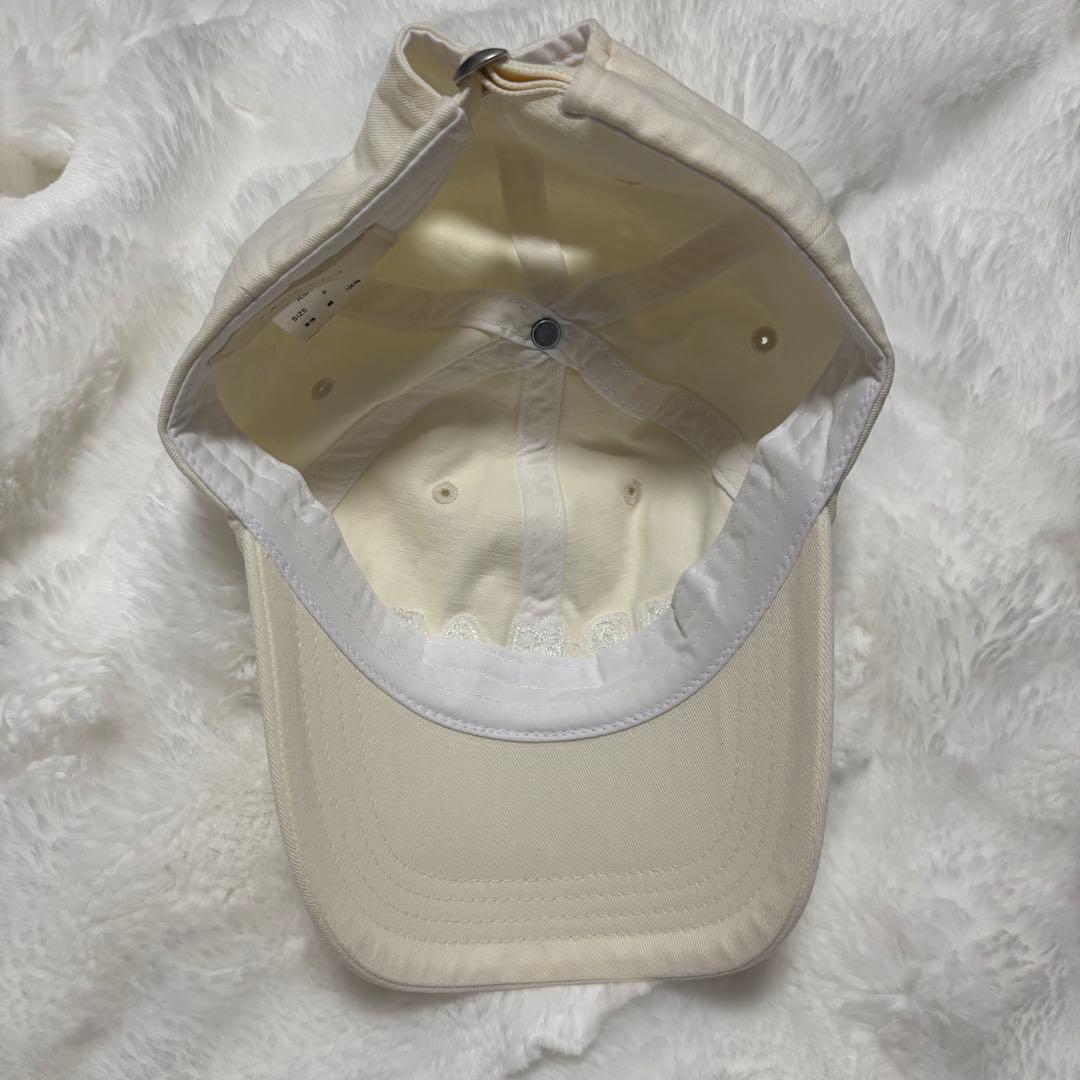 帽子 andmary Mary logo cap ivory