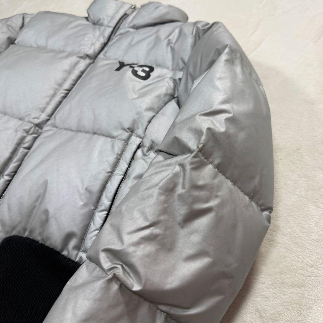 Y-3 × adidas クロップド シルバー ダウンジャケット archive