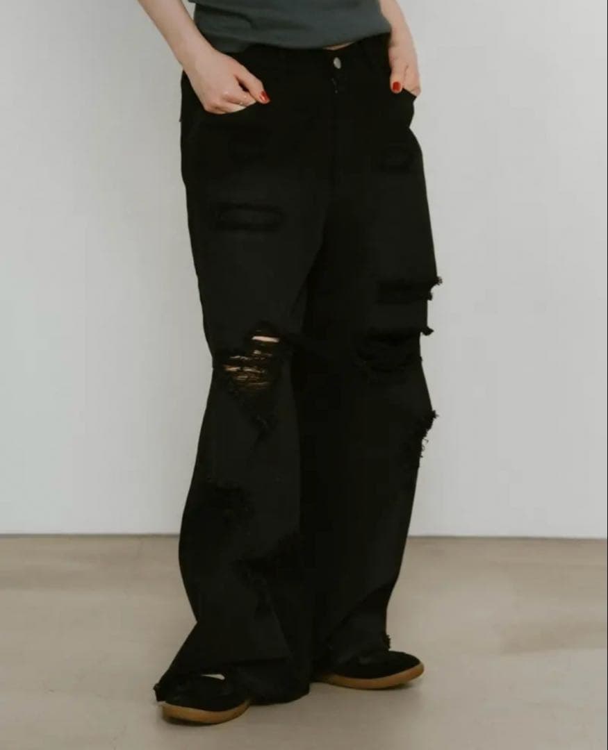 Knuth Marf クヌースマーフ damage denim pants