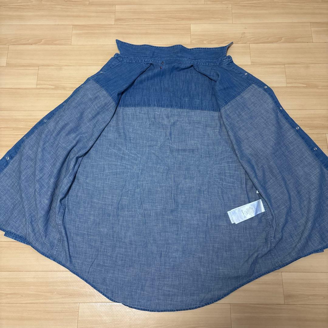 翔*太様 GUCCI タイガーバッグ刺繍　デニム長袖シャツ