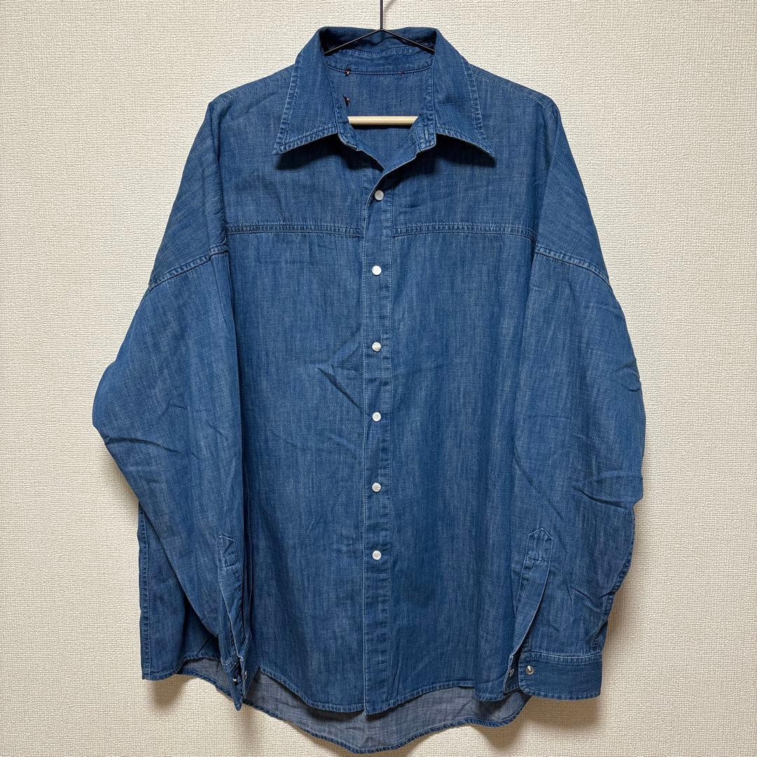 翔*太様 GUCCI タイガーバッグ刺繍　デニム長袖シャツ