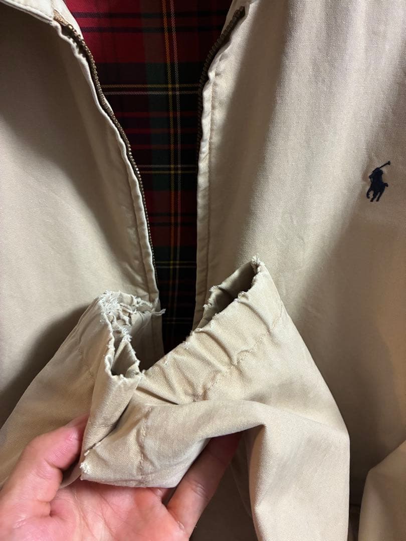 90s Polo RalphLauren スイングトップ L コットン　フェード