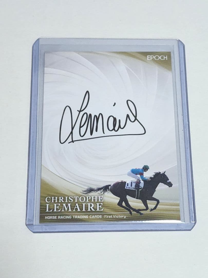 EPOCH ホースレーシングカード　ルメール　直筆サイン　アーモンドアイ