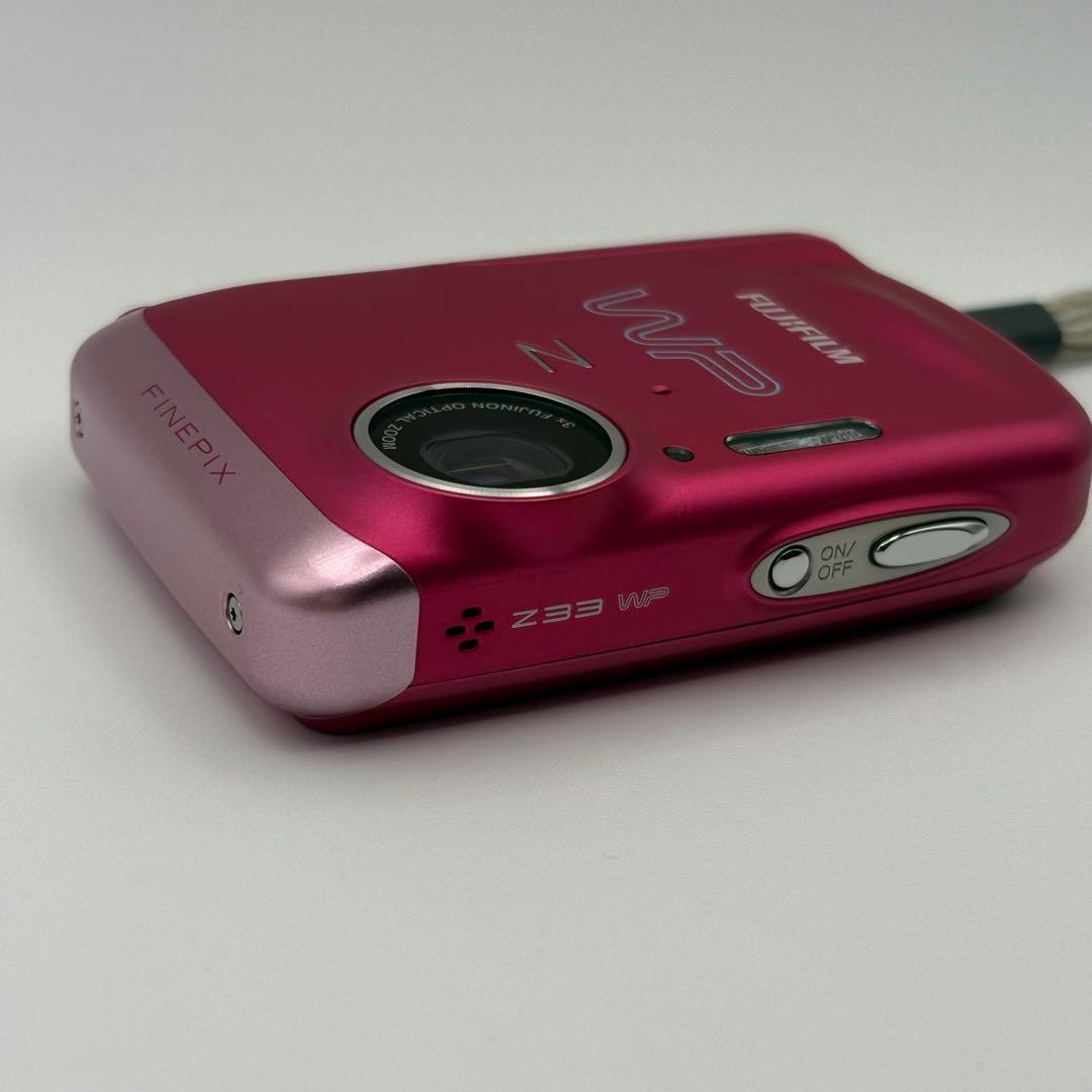 【美品】FUJIFILM 防水 FinePix Z33WP ピンク 動作品