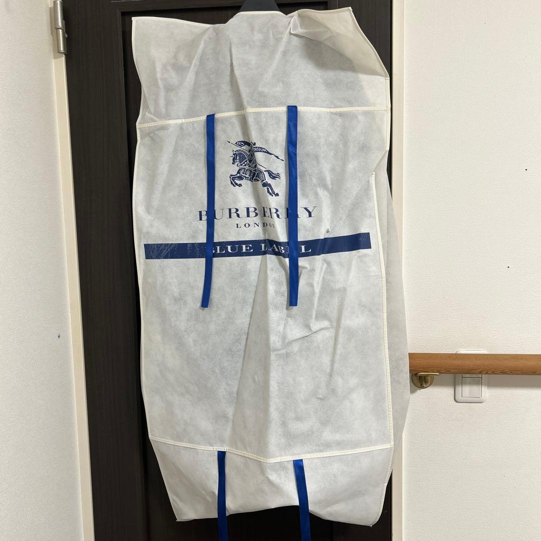 バーバリーブルーレーベルグレー ダッフルコート フード付き