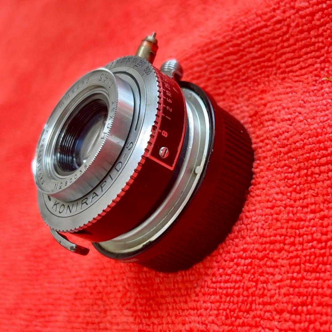 Hexar 75mm F4.5 コニカの優秀中判カメラ　銘レンズ❗️の改造レンズ