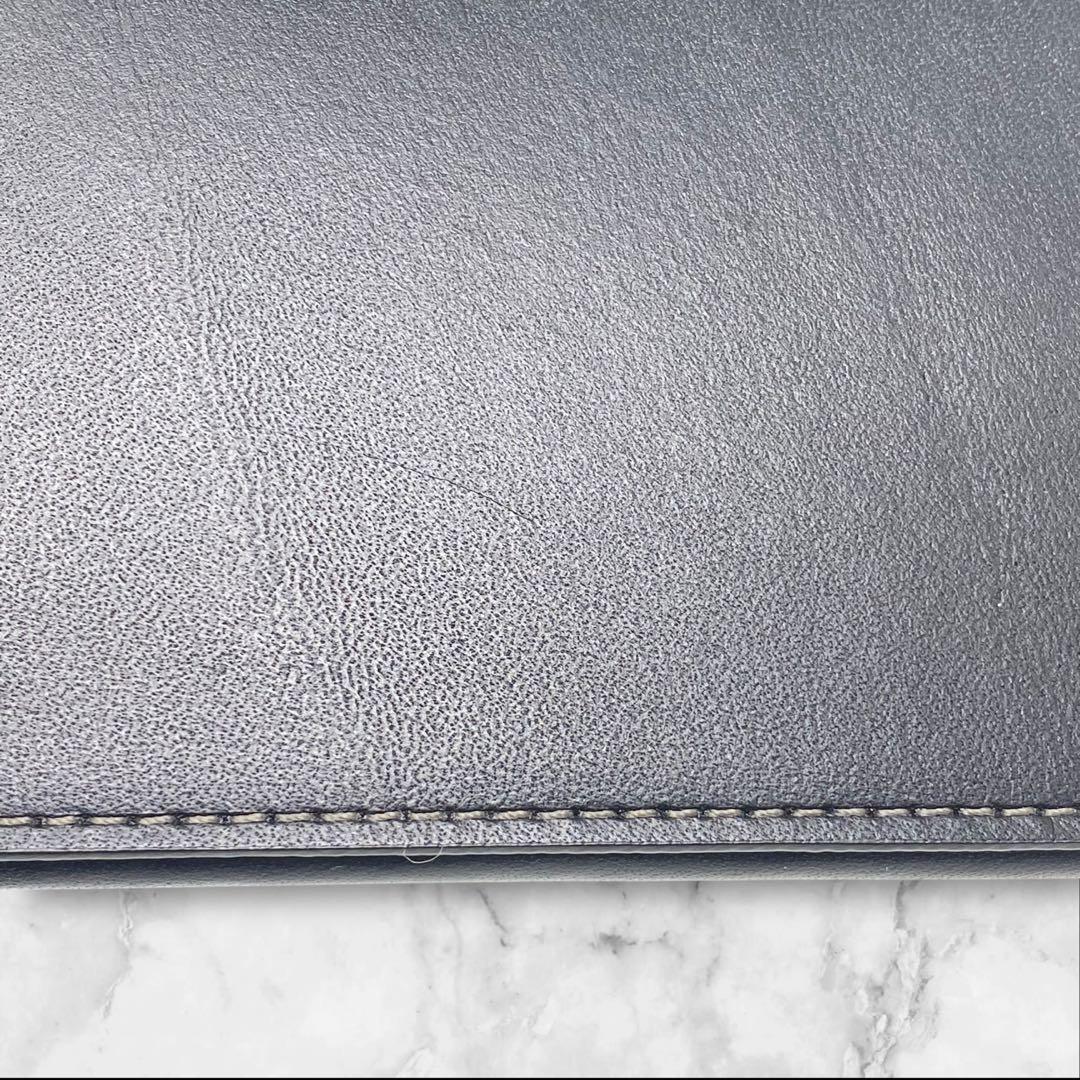 Paul Smith 長財布 ベジタンストライプトリム ストライプ 黒 カメラ