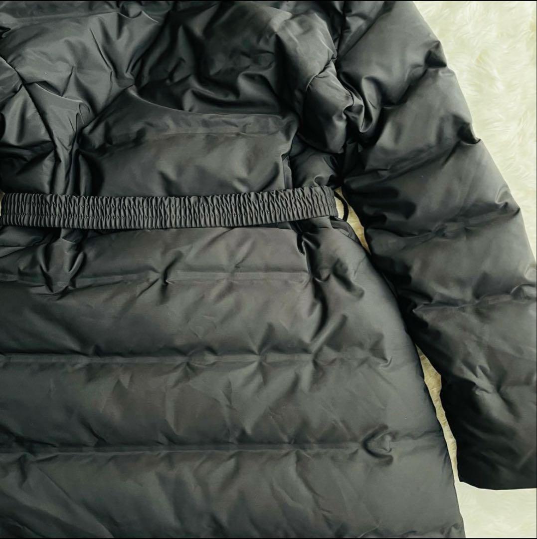 ZARA ダウンコート 24年製 ファー ボア ベルト付き Aライン Sサイズ