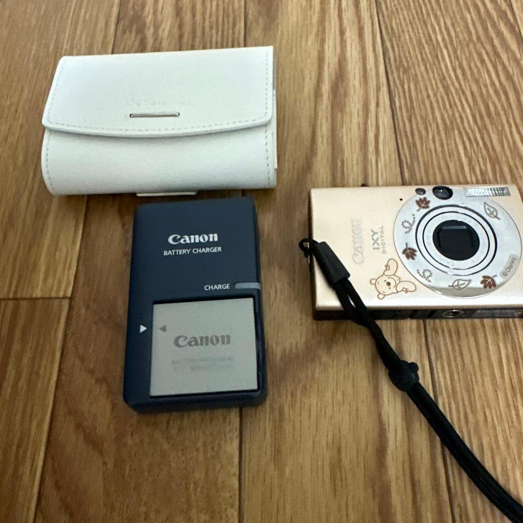 Canon IXY DIGITAL デジカメゴールド ディズニーキャラクター付き