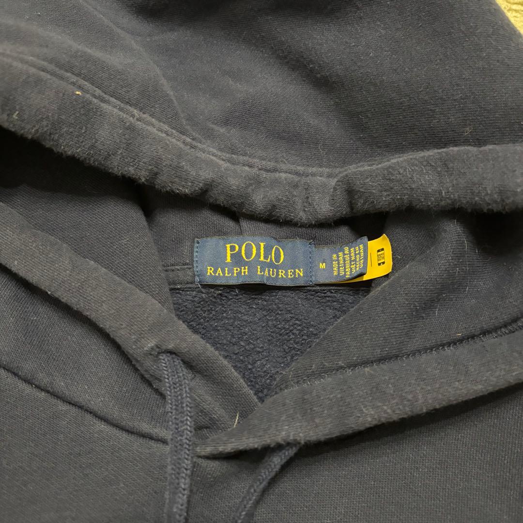 23AW ポロラルフローレン　ビッグポニーロゴフーディ　パーカー　ネイビー　M