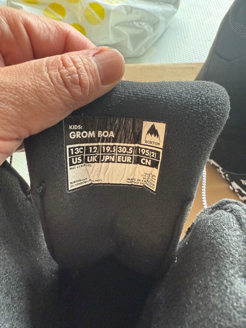 Burton Grom Boa スノーボードブーツ 13C 19.5センチ