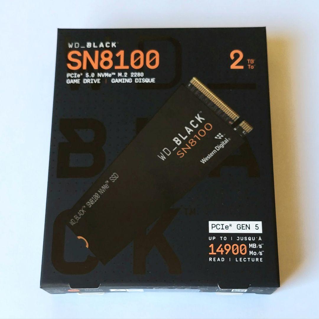 WD_BLACK SN8100 NVMe SSD 2TB ヒートシンク非搭載