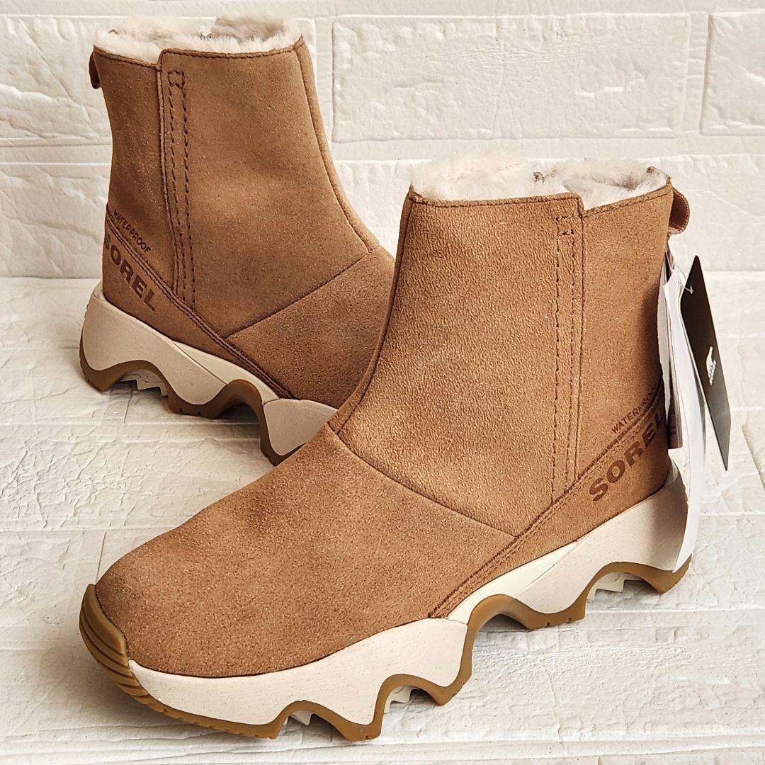 SOREL❣️キネティックインパクト ショートブーツ キャメル 23cm