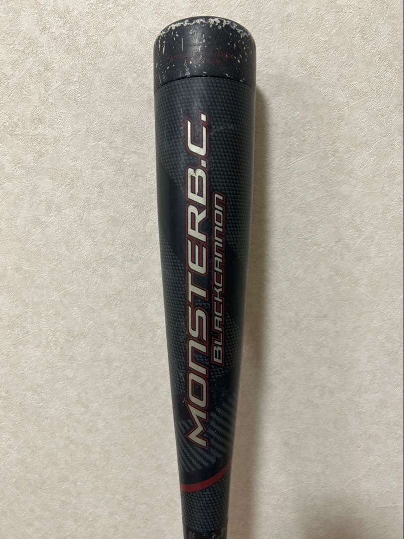 モンスターブラックキャノン80cm 少年用　軟式　バット　中古　飛距離アップ