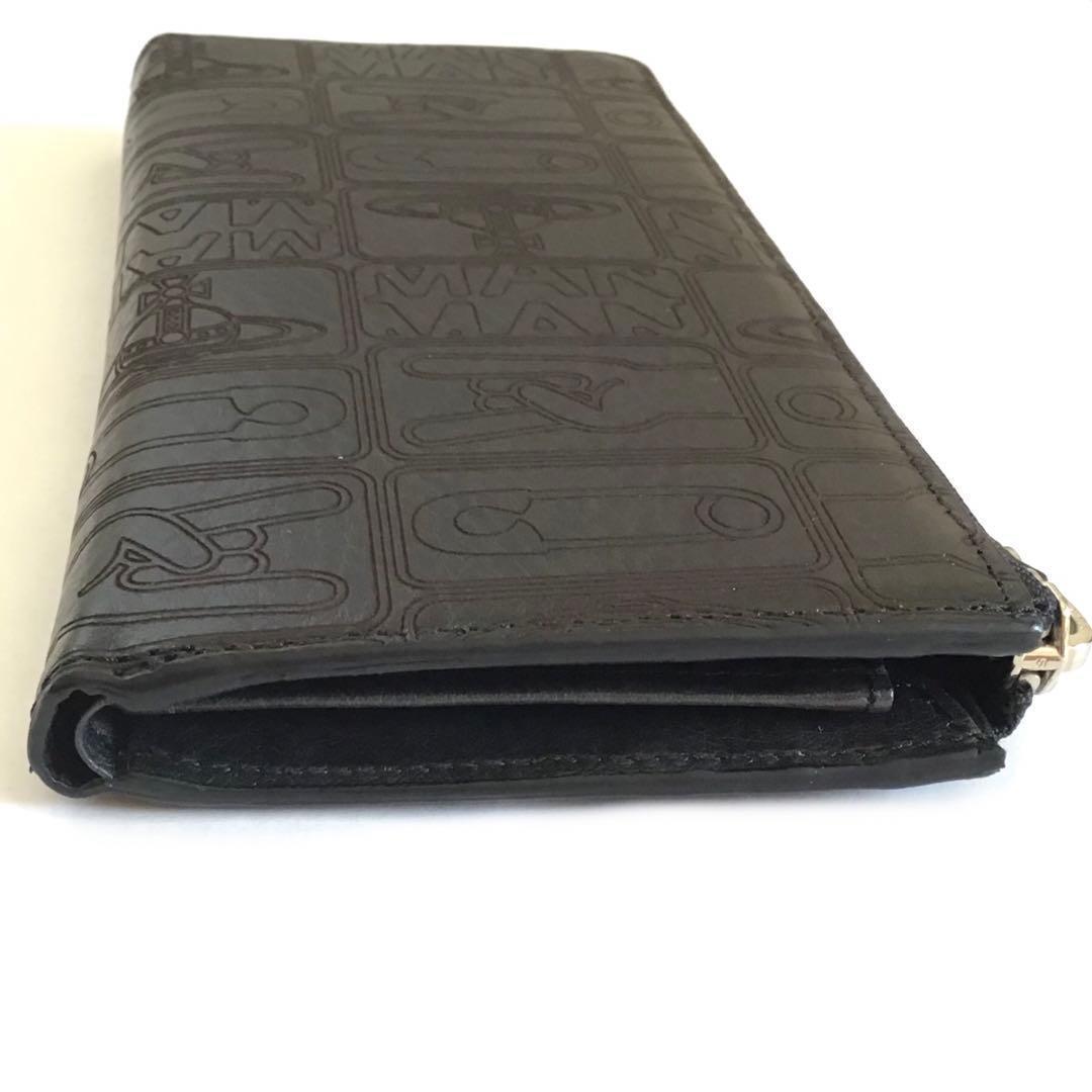 【新品】ヴィヴィアンウエストウッド✨タグ L字ファスナー長財布 財布 長財布 黒