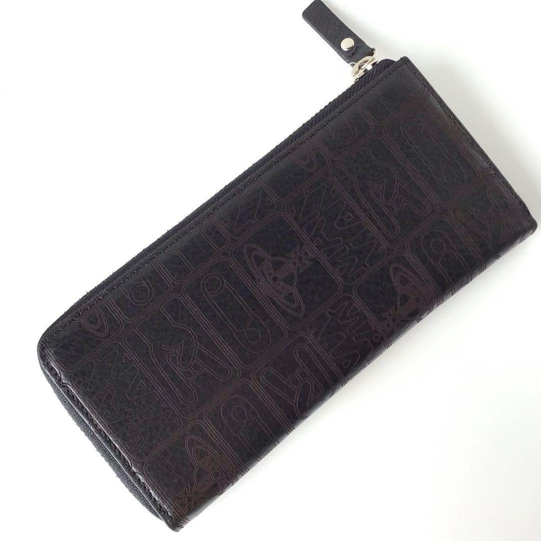 【新品】ヴィヴィアンウエストウッド✨タグ L字ファスナー長財布 財布 長財布 黒