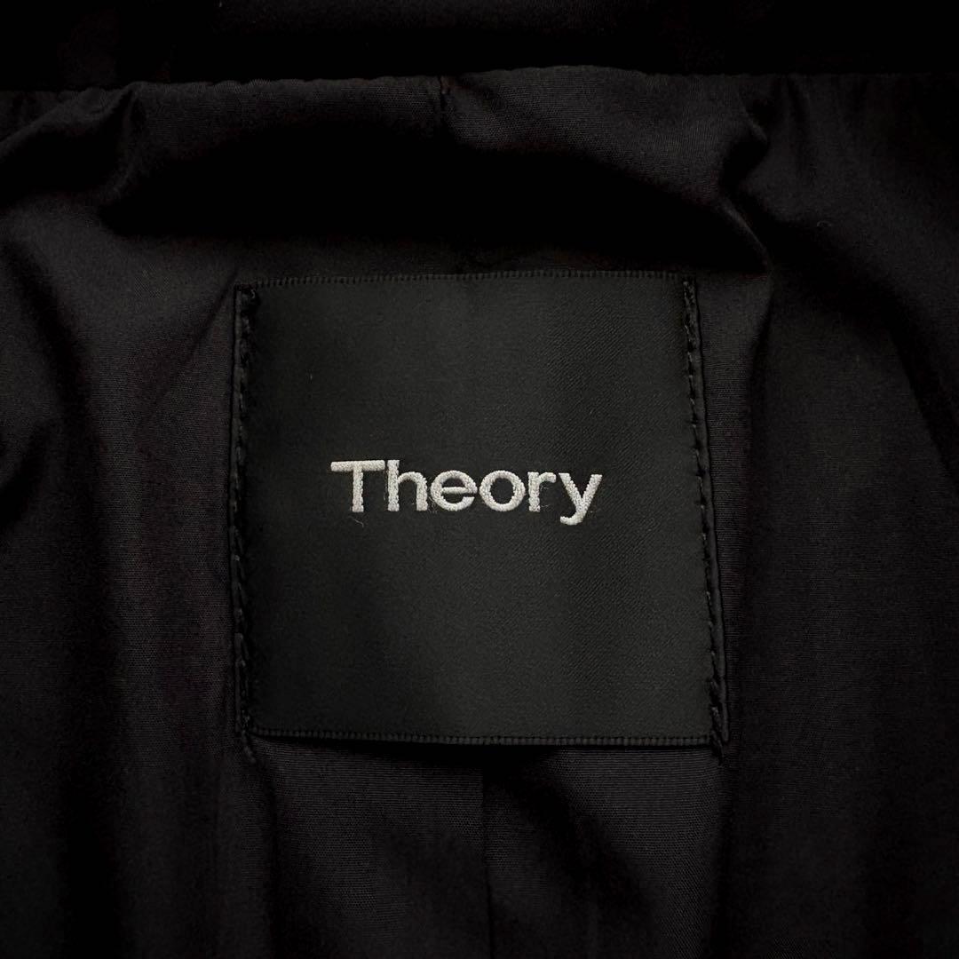 ★美品★ Theory チェスターコート レイヤード 取り外し可 カシミヤ混 黒