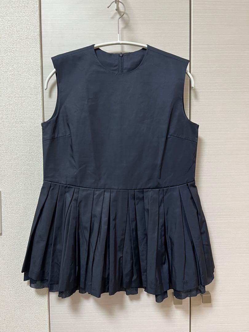 Mila owenミラオーウェン ペプラムブラウステーパードパンツ setup