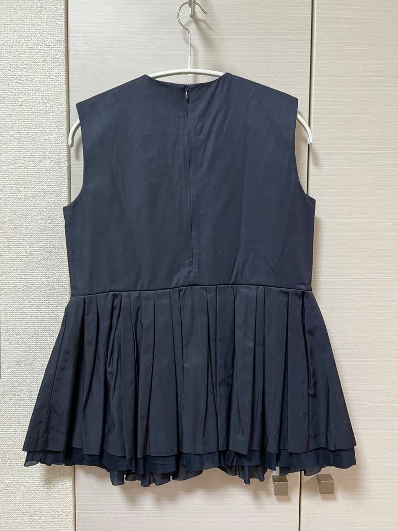 Mila owenミラオーウェン ペプラムブラウステーパードパンツ setup