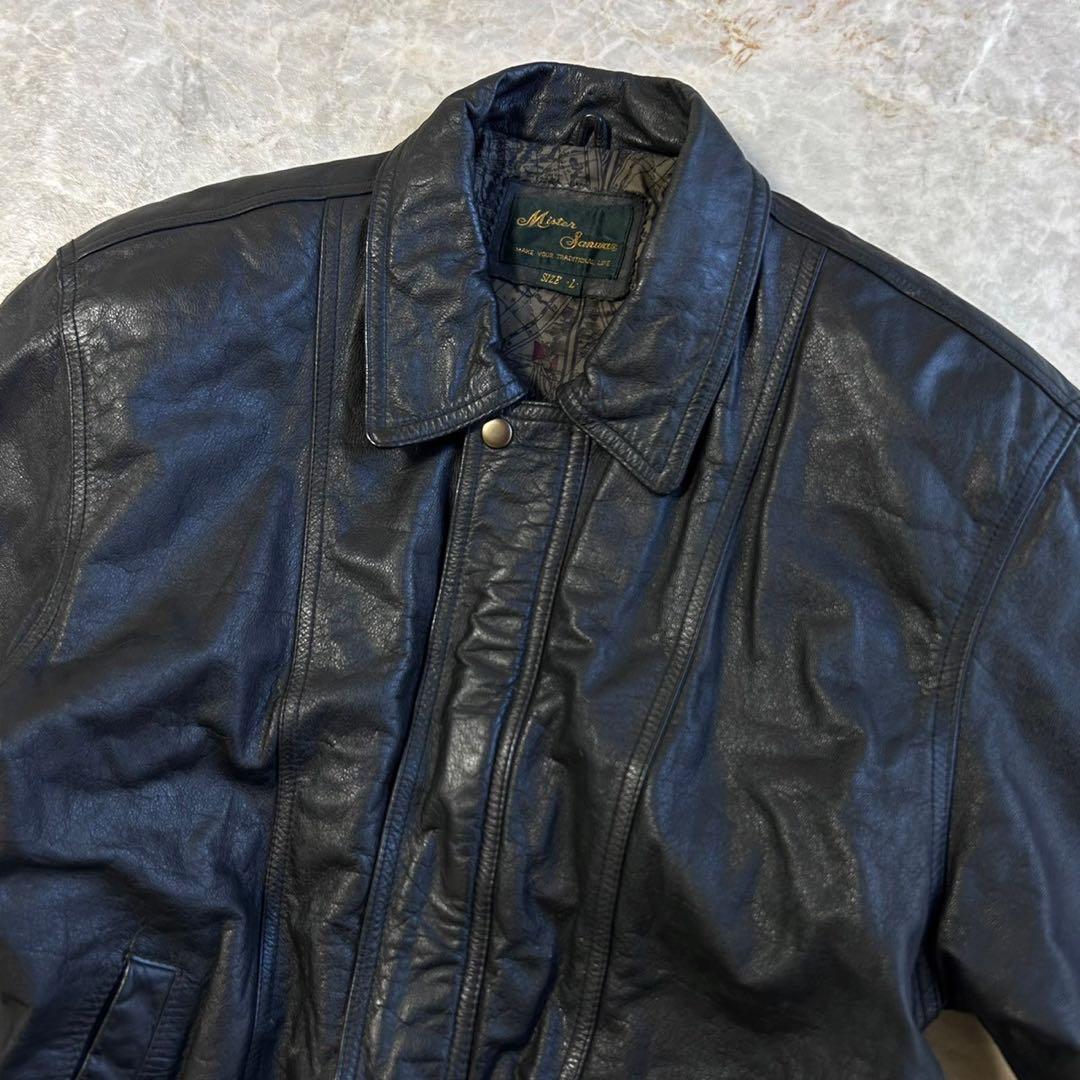 A-2ミリタリーデザイン ショート丈 本革レザー ボンバージャケット フライト