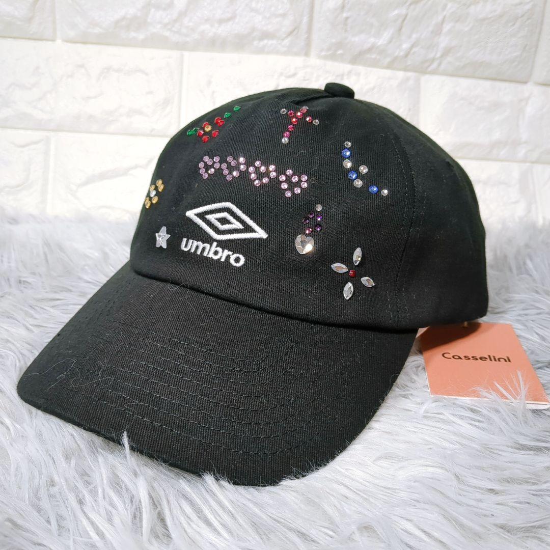 新品 コラボumblo×Casseliniストーンキャップ ラインストーン完売品