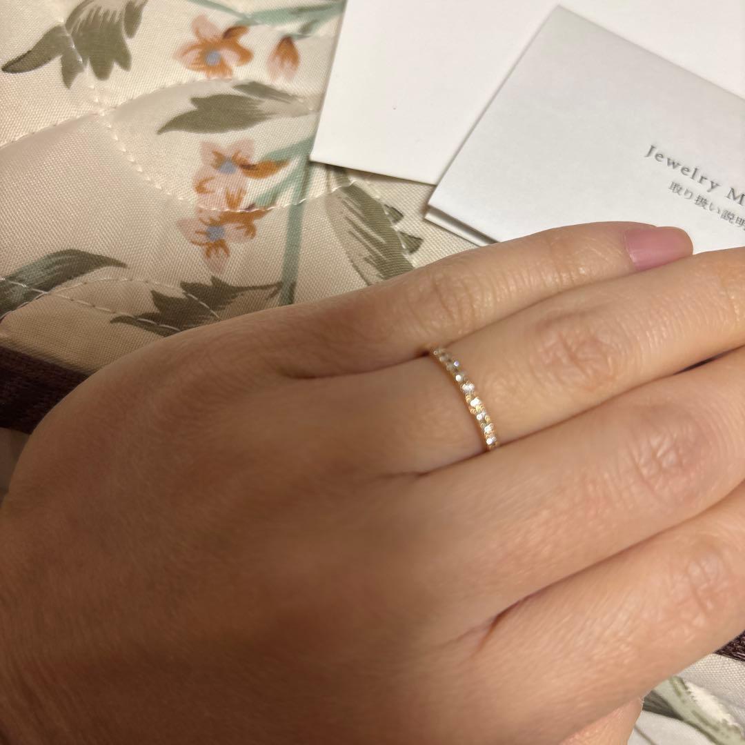 4℃ k18ピンクゴールド　ダイヤモンド　8号 指輪♡