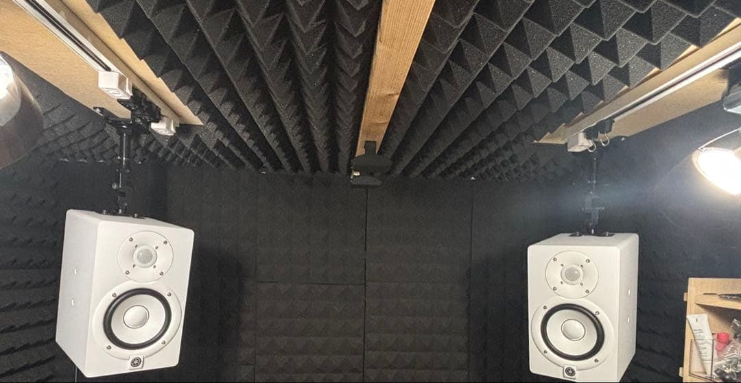 さらに値下げ　ヤマハ　HS5 ホワイト スピーカーシステム　吊り下げブラケット付