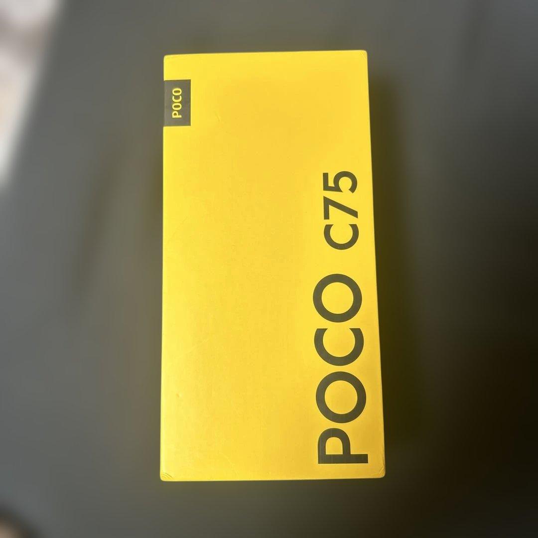 POCO C75 ブラック 6GB RAM 128GB ROM