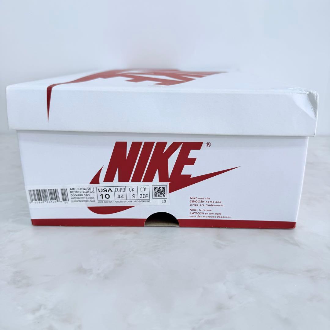 NIKE Air Jordan 1 RETRO HIGH OGホワイトレッド