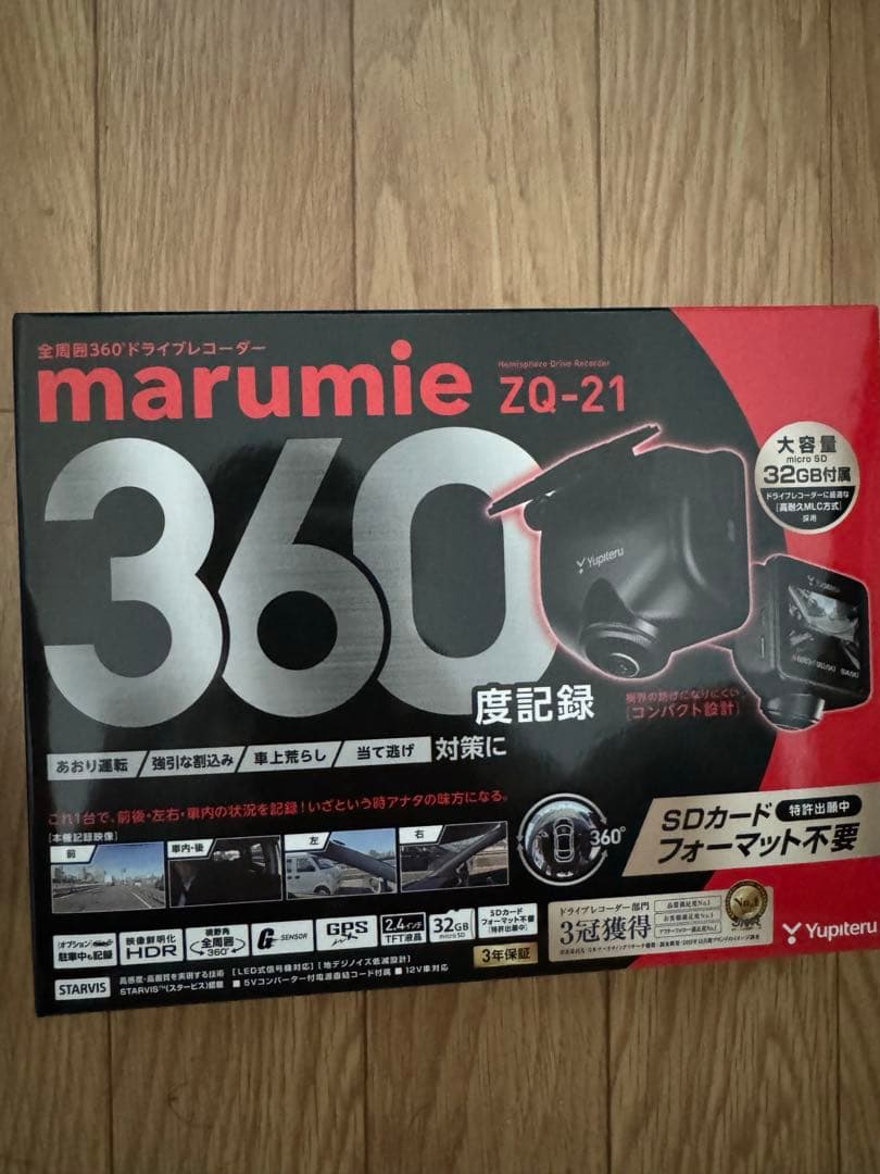 marumie ZQ-21 360度ドライブレコーダー