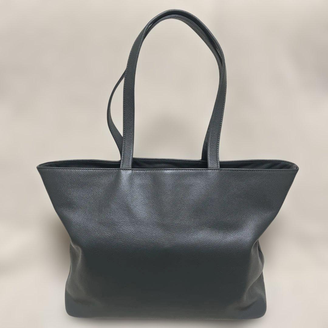 ✨美品✨ビジネスレザーファクトリー トートバック　ブラックオリーブ