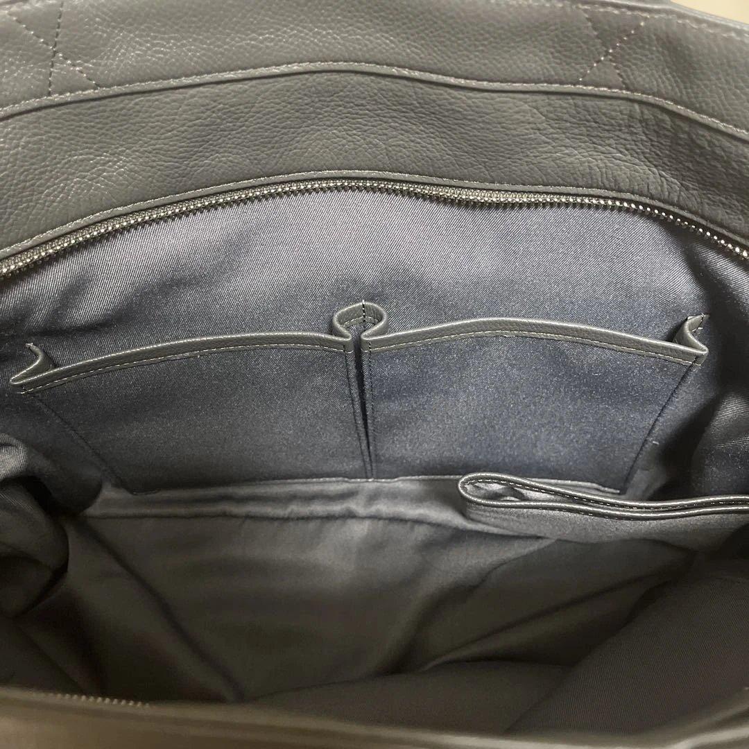 ✨美品✨ビジネスレザーファクトリー トートバック　ブラックオリーブ