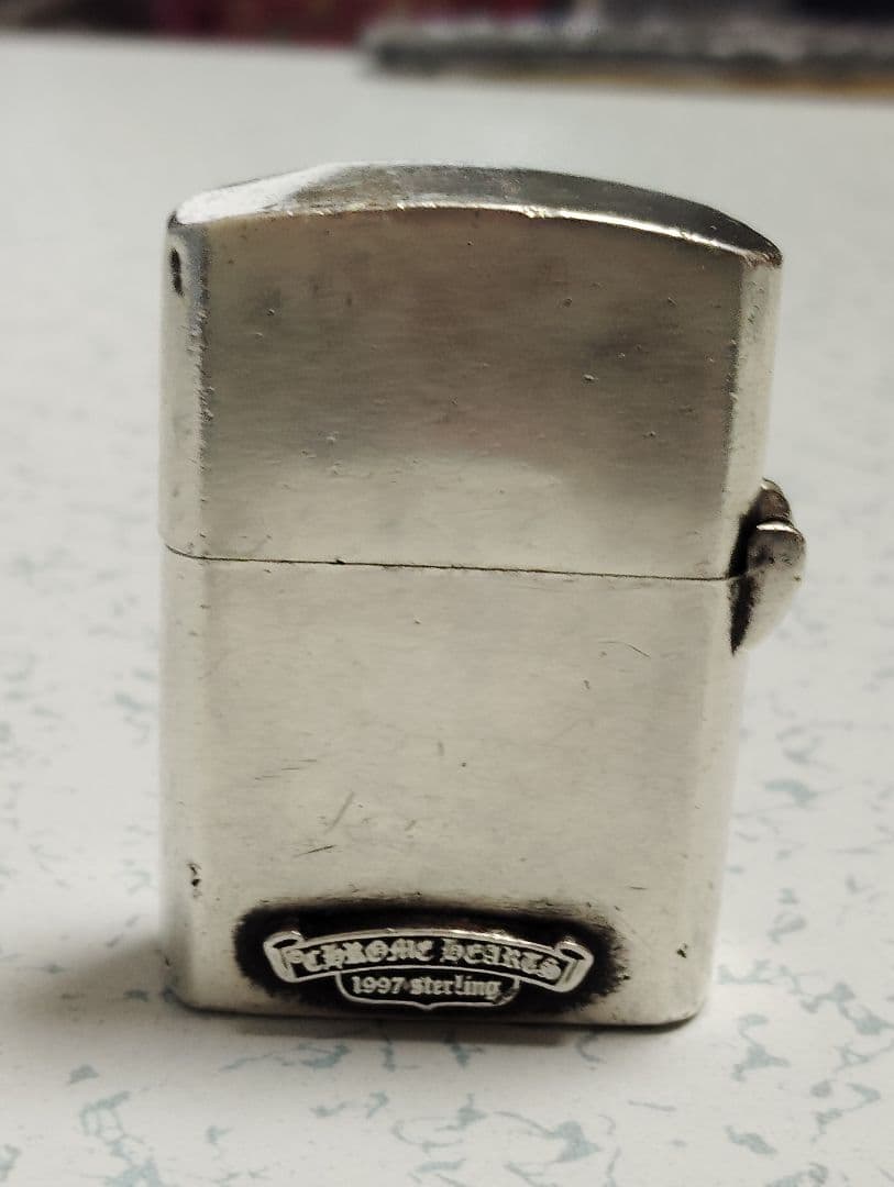 marublow クロスモチーフジッポオイルライター、スターリングシルバー