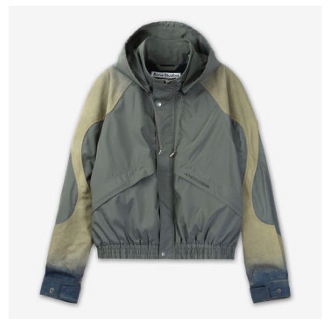 Acne Studios フード付きナイロンジャケット ボンバージャケット