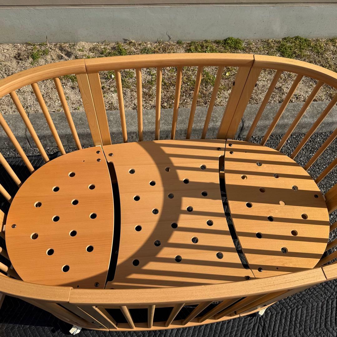 ① ストッケ スリーピー ベビーベッド 木製 ナチュラル V2