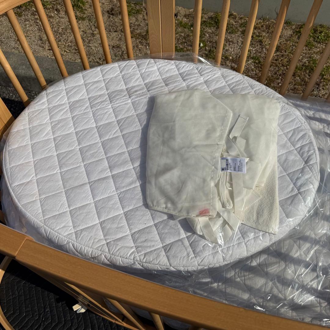 ① ストッケ スリーピー ベビーベッド 木製 ナチュラル V2