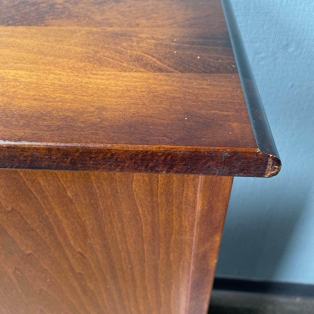 カリモク　コロニアル　電話台　FAX台　花台　飾り台　棚　天然木