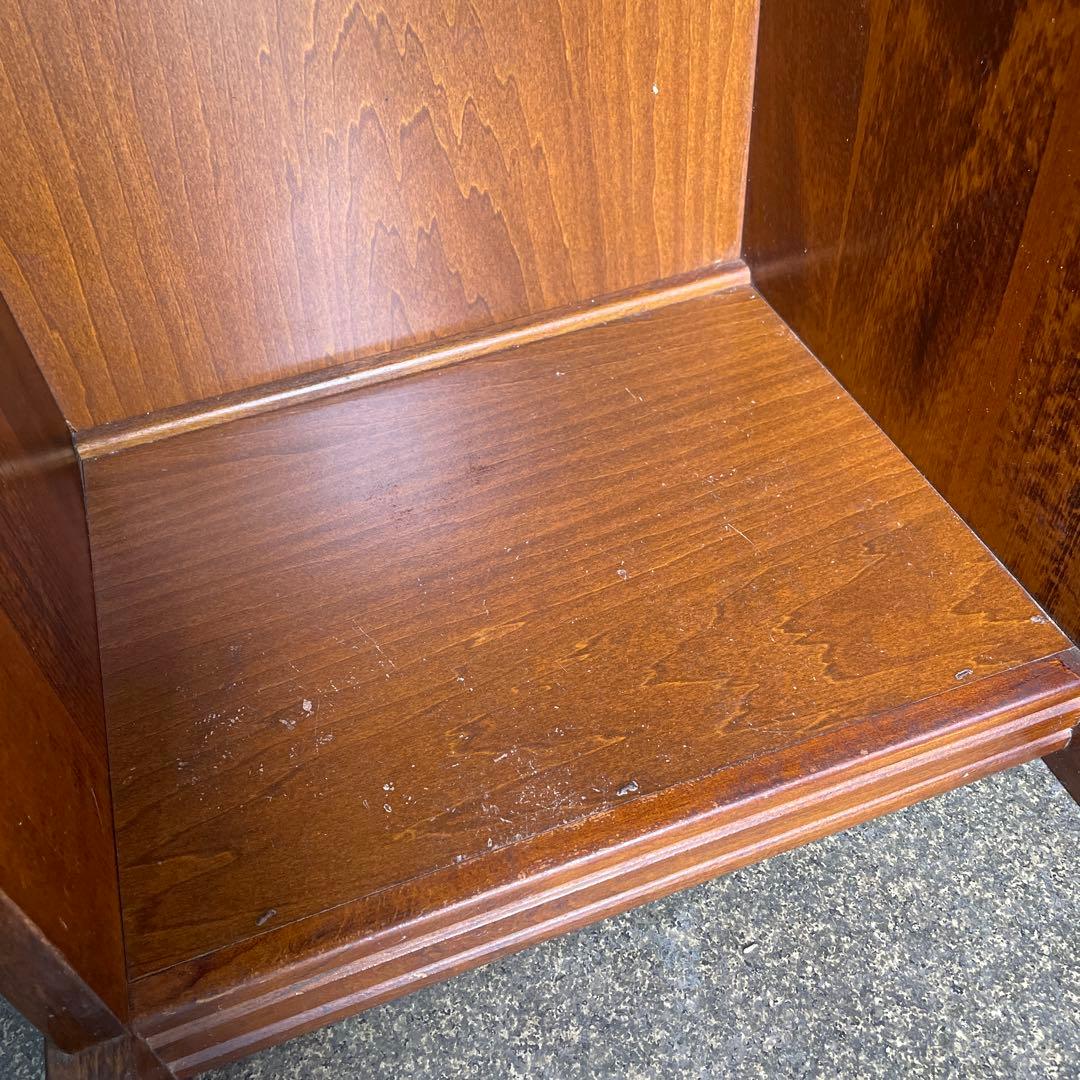 カリモク　コロニアル　電話台　FAX台　花台　飾り台　棚　天然木