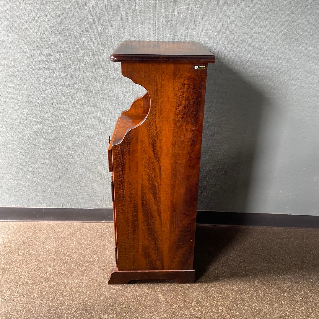 カリモク　コロニアル　電話台　FAX台　花台　飾り台　棚　天然木