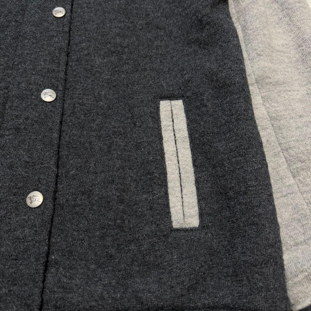 BURBERRY BLUE LABEL フード付き スタジャンニット 38