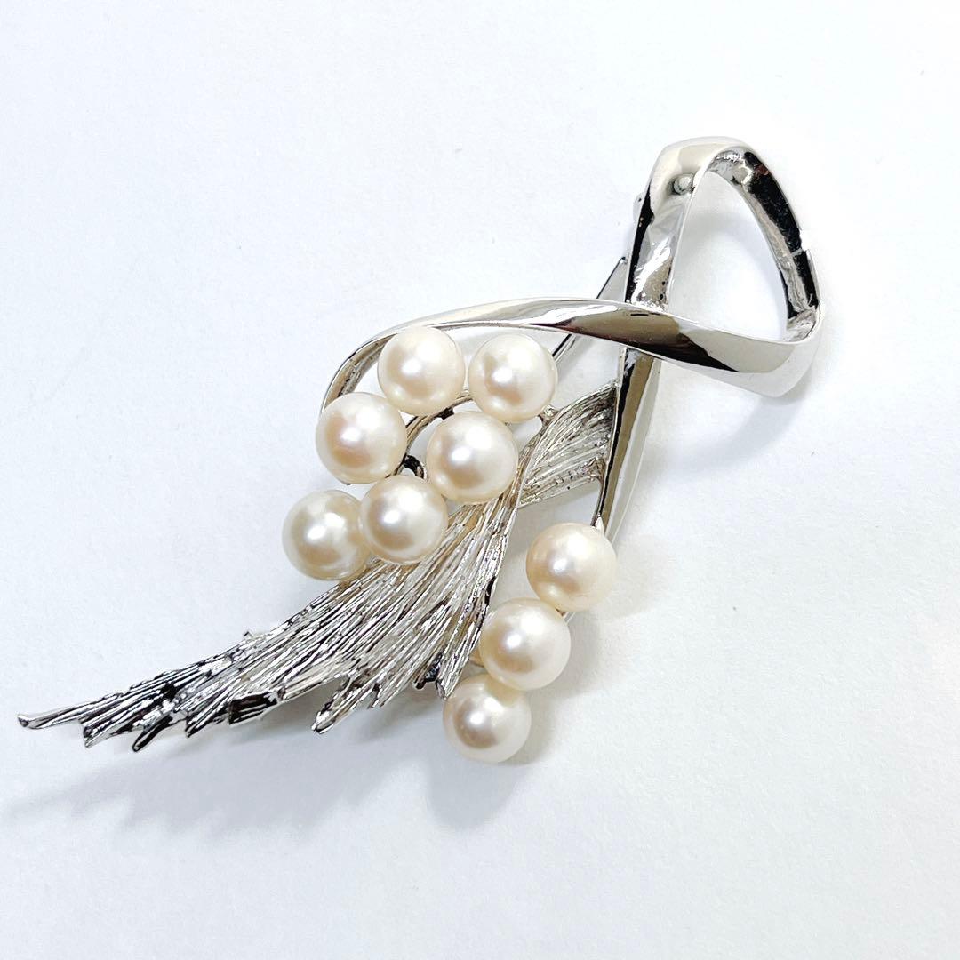 極美品✨MIKIMOTO ミキモト パール ブローチ　コサージュ