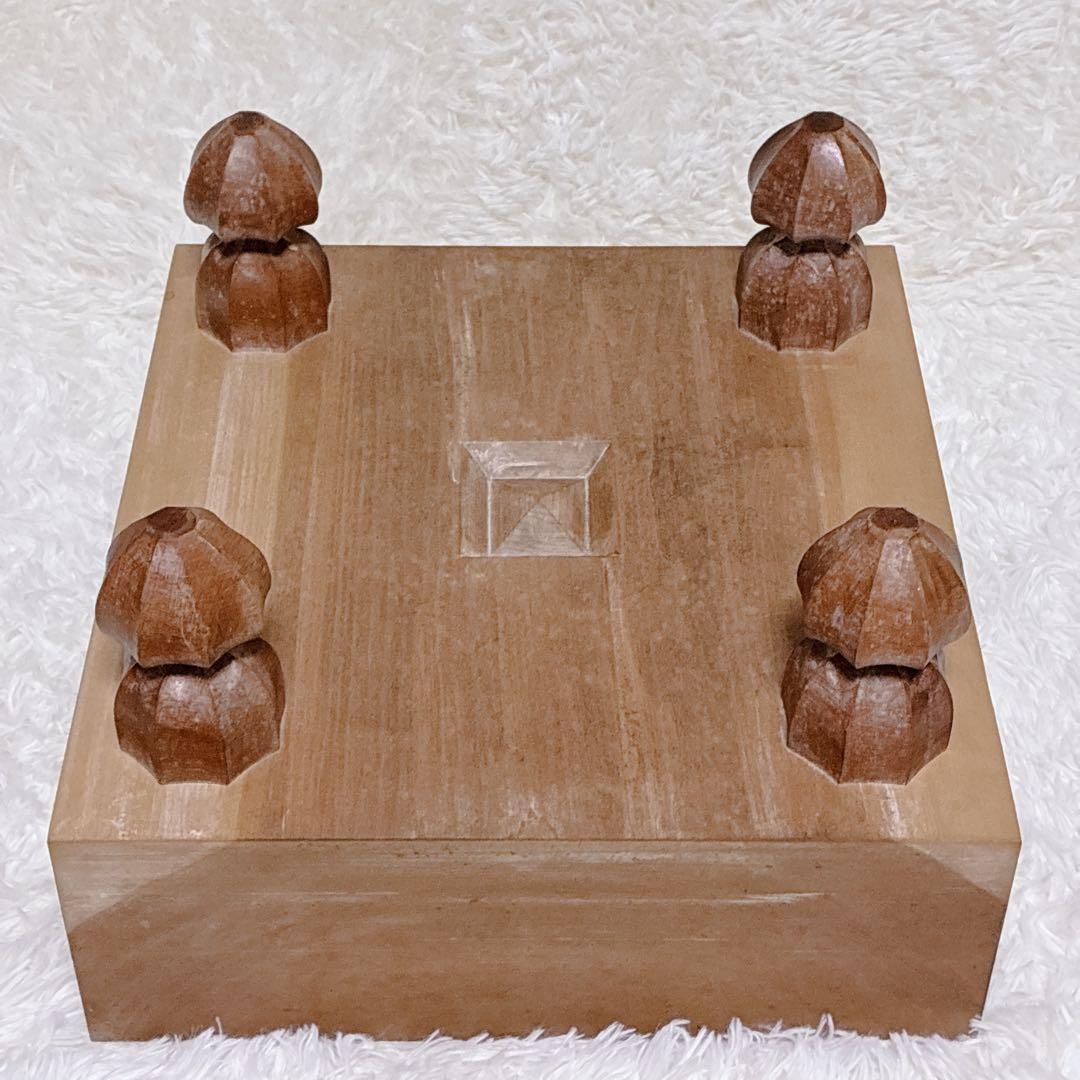 本蛤碁石30号 脚付き碁盤 厚15cm 木製碁笥 囲碁セット