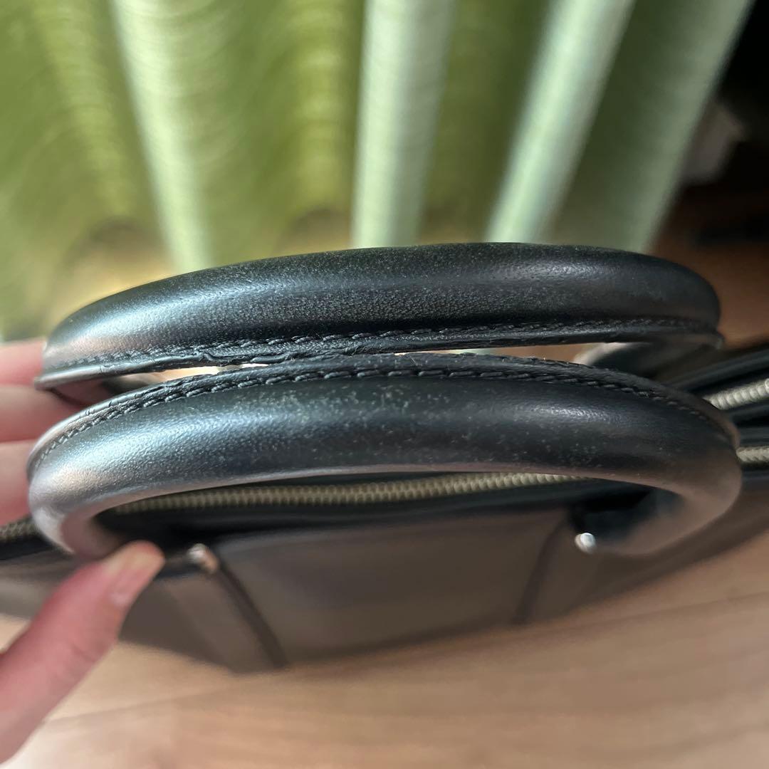 【美品】COACH コーチ　ブラック レザー　ビジネスバッグ　トート　本革