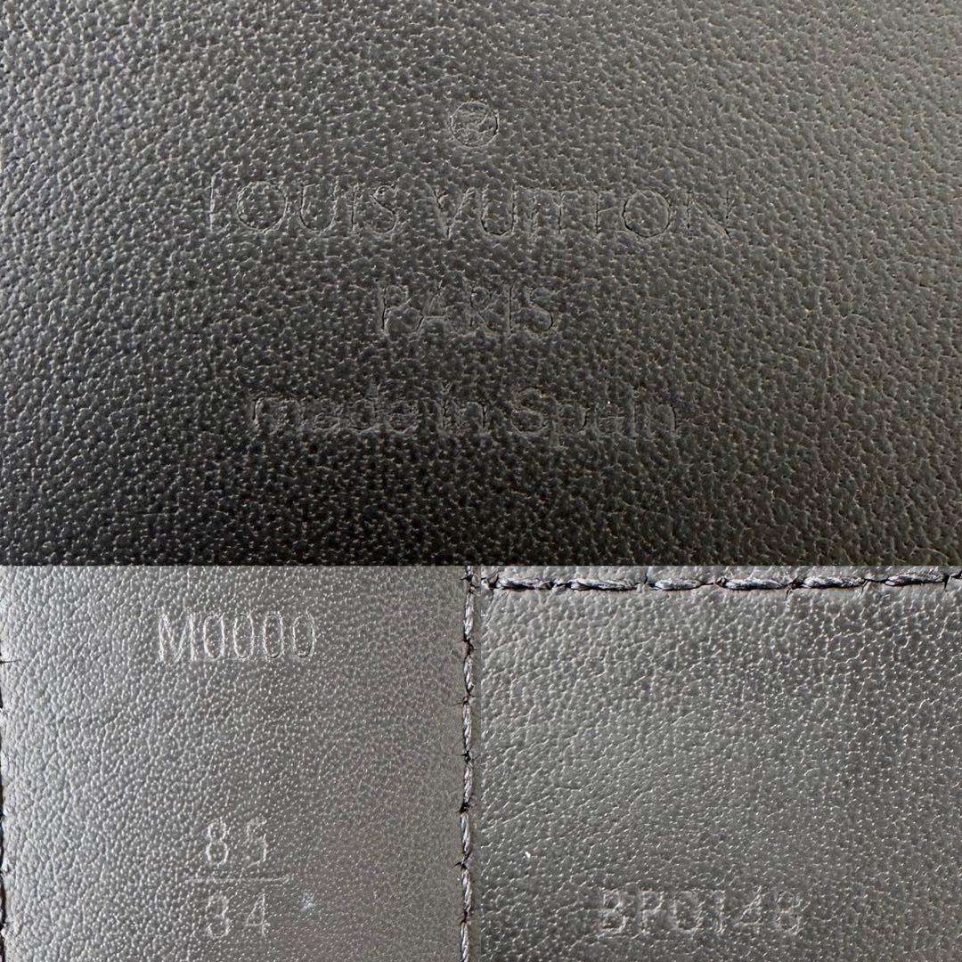 【美品】ルイヴィトン ベルト サンチュール　ポンヌフ LV タイガ　ブラック