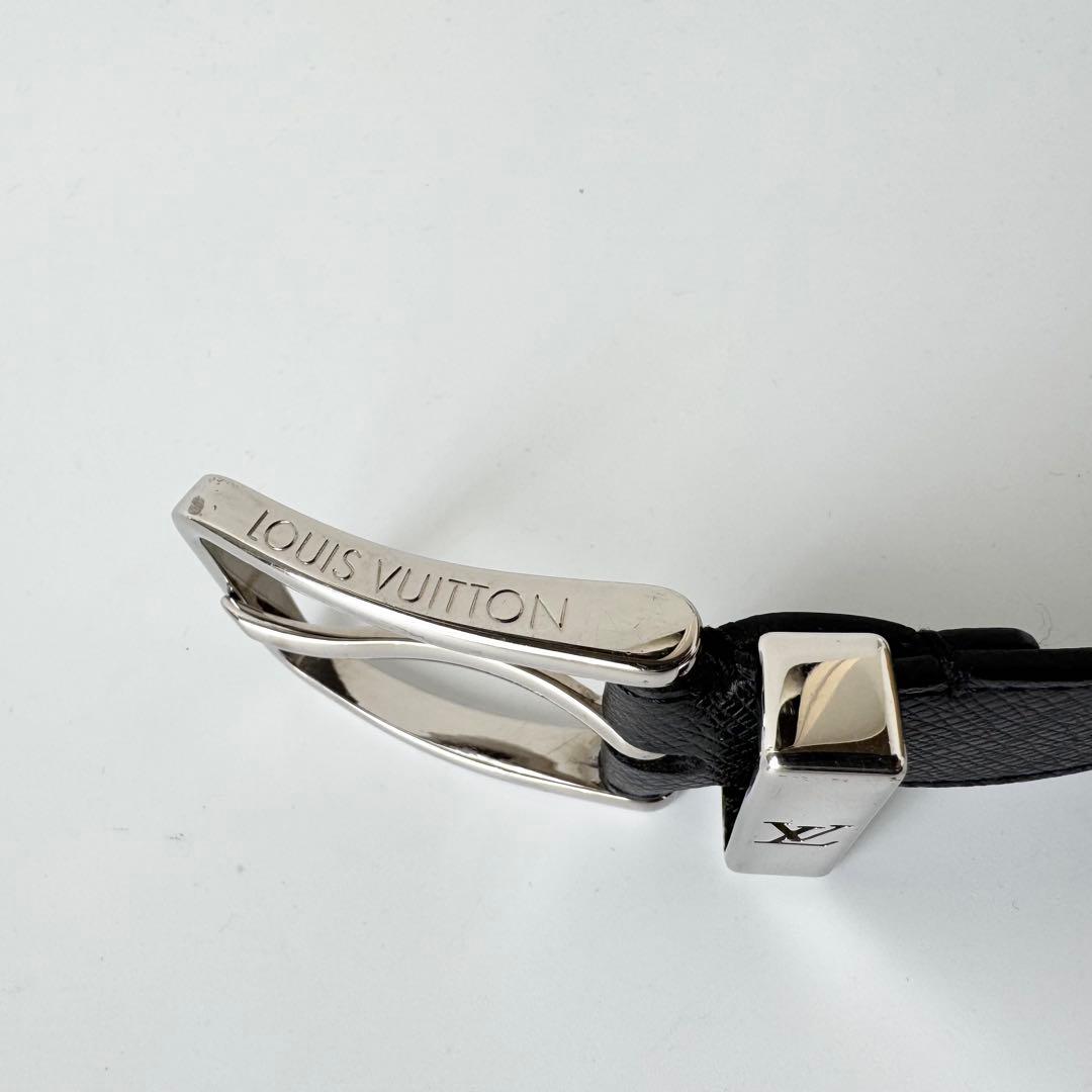【美品】ルイヴィトン ベルト サンチュール　ポンヌフ LV タイガ　ブラック